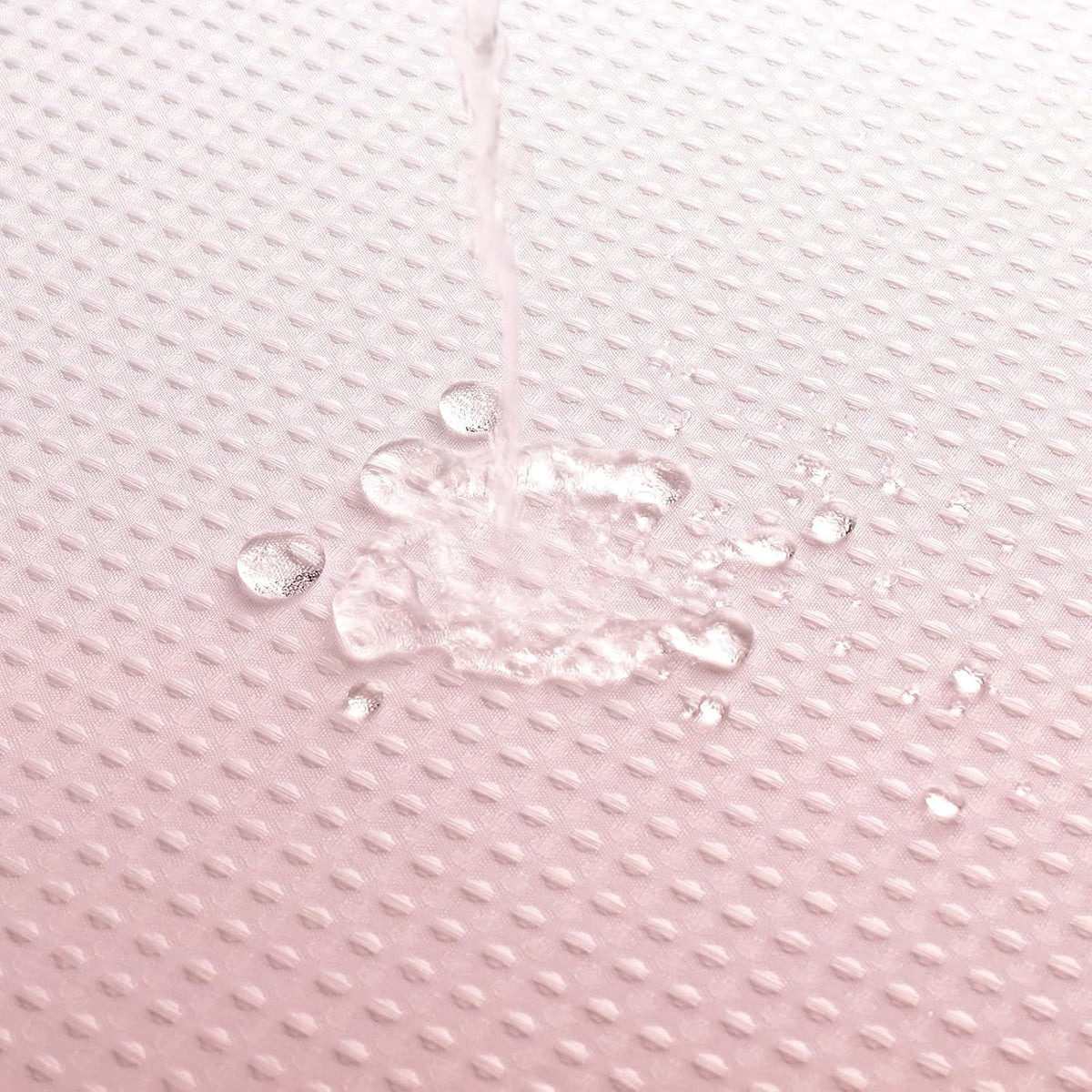 Pink Ombre Luxury Weighted Textured Fabric Shower Curtain Hotel,72x84