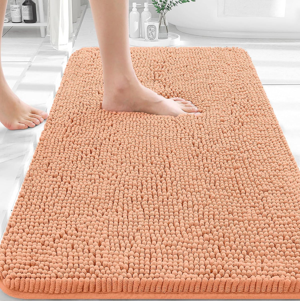 Bathroom Rugs 30x20, Extra Soft Absorbent Chenille Bath Rugs