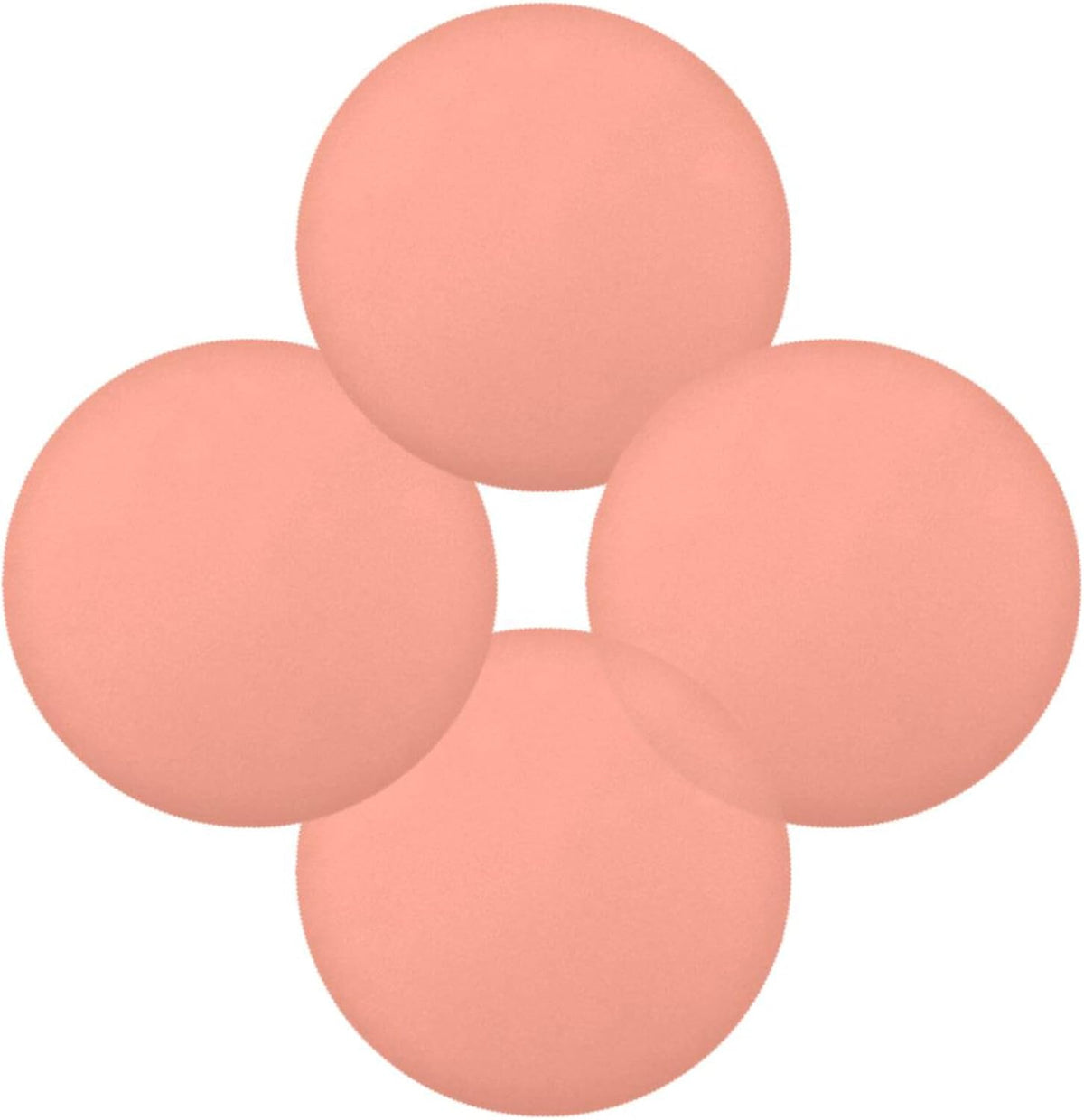 Peach Color Round Placemats, Non-Slip Washable Table Mats Set of 6, 15.4 Inch Heat-Resistant Place Mats for Kitchen