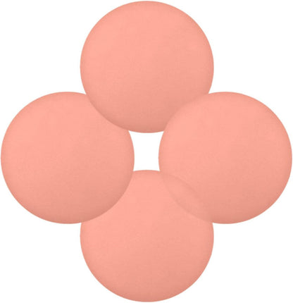 Peach Color Round Placemats, Non-Slip Washable Table Mats Set of 6, 15.4 Inch Heat-Resistant Place Mats for Kitchen