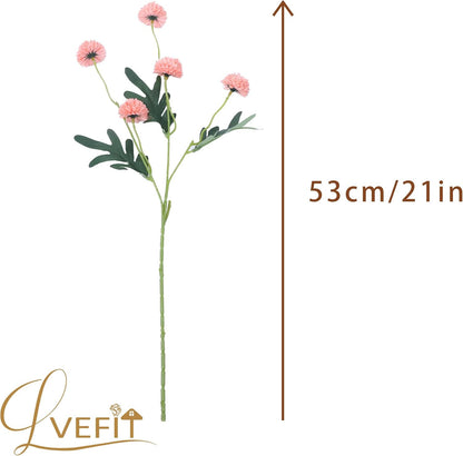 10 Pcs Coral Peach Kiku Flower Fake Mums Long Stem Flowers,Faux Kiku Flower Bulk,Silk Flowers Mini Chrysanthemum Floral Arrangements,Artificial Flowers Chrysanth Mini Fake Flower