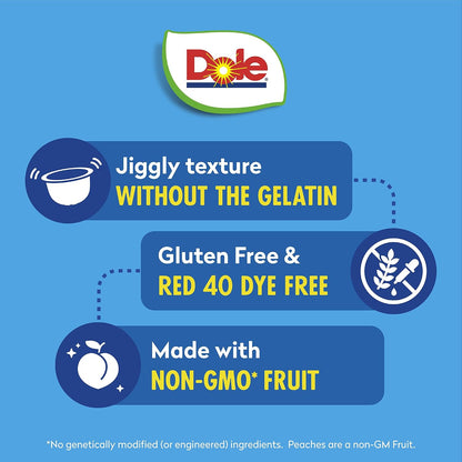 Dole Fruit Bowls Peaches, 4.3oz, 12 Total Cups
