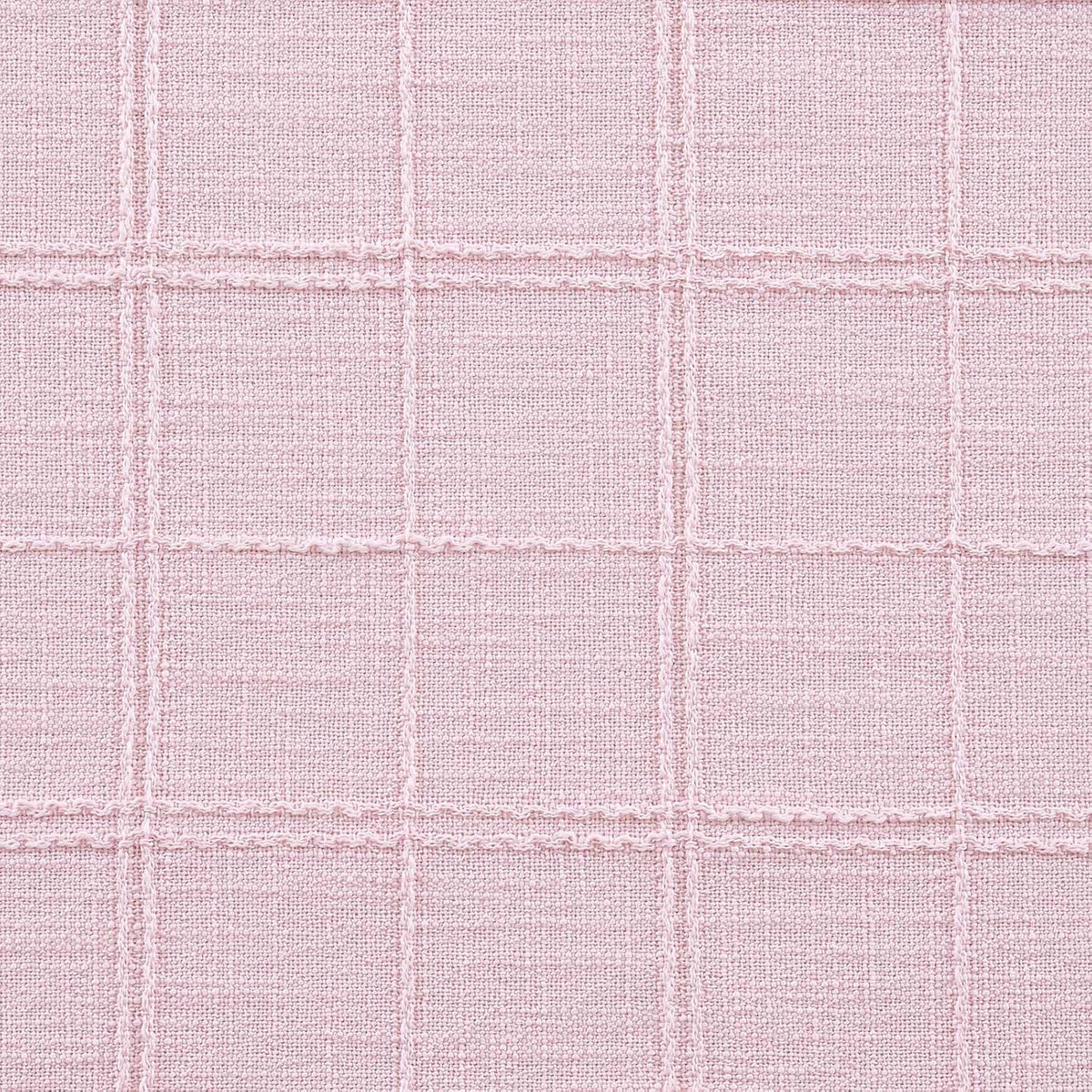 ZeeMart Linen Checked Farmhouse Table Runner, 13x72 Inches Pink