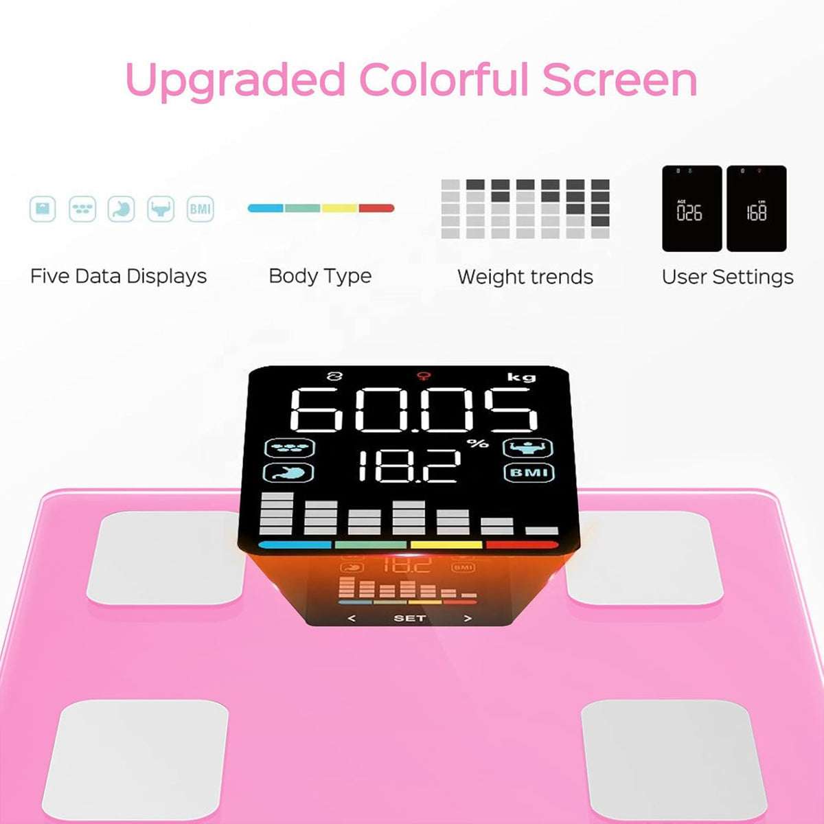 FITDAYS Smart Body Fat Scale