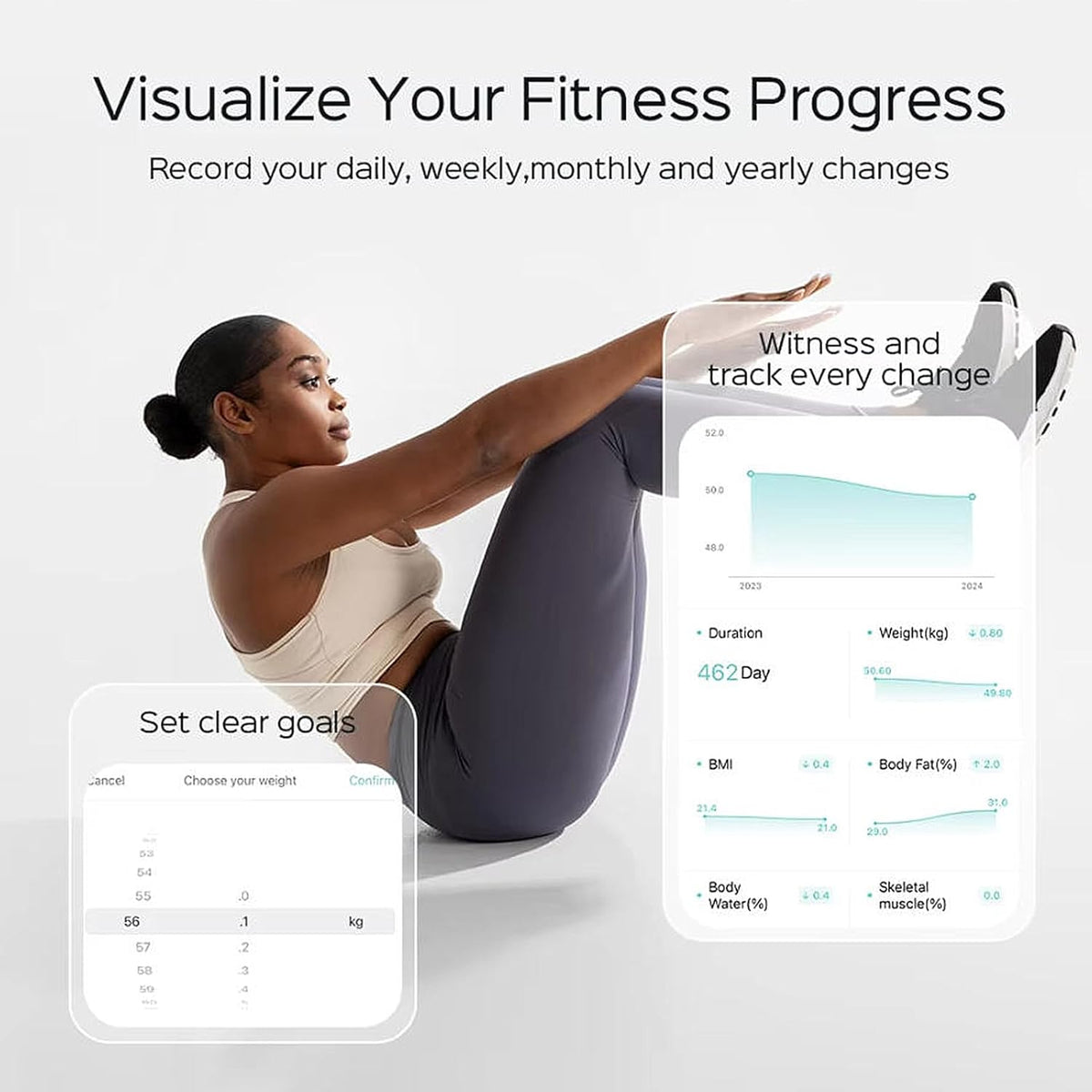 FITDAYS Smart Body Fat Scale