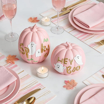 Fall Pumpkin Decorations Halloween Ghost Decor for Home Table