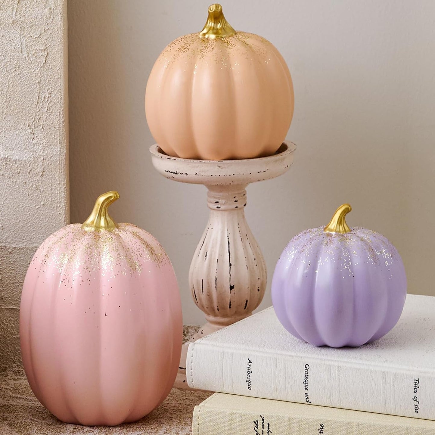 Fall Pumpkin Decorations Halloween Ghost Decor for Home Table