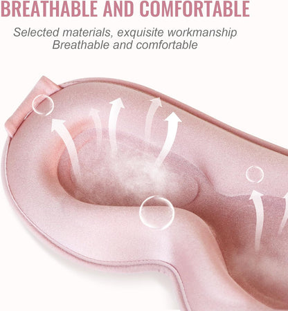 Sleep Mask for Lash Extensions, 3D Contoured Weighted Eye Cover