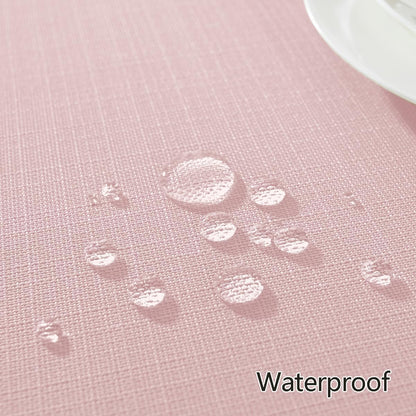 Pink Textured Tablecloth Rectangular 60 x 84 Inch