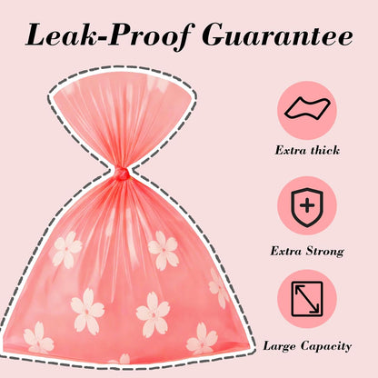 Cherry Blossom Scented Dog Poop Bags - 8 Rolls 120 counts