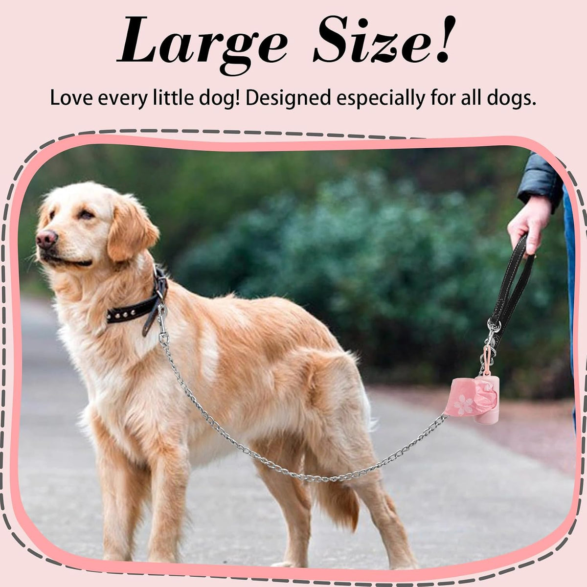 Cherry Blossom Scented Dog Poop Bags - 8 Rolls 120 counts