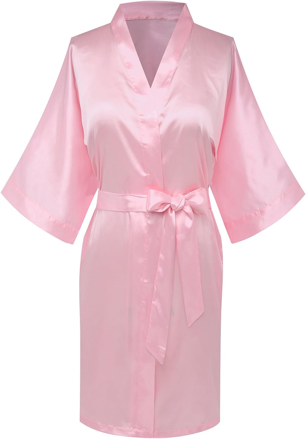Women's Satin Kimono Robes Bridesmaid Wedding Robes Silky Bathrobes Summer Loungewear