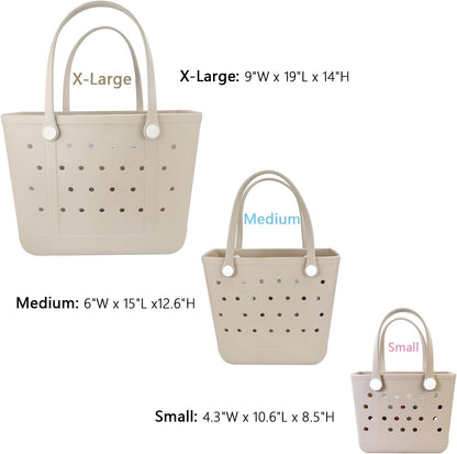 Lightweight Extra large Rubber Beach Bag Small mini Tote Bag for Gym Waterproof medium Open Handbag for Pool Sports