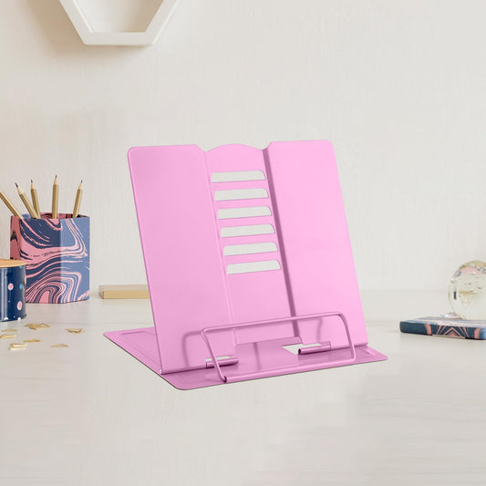 MSDADA Small Desk Book Stand Metal Reading Rest Book Holder