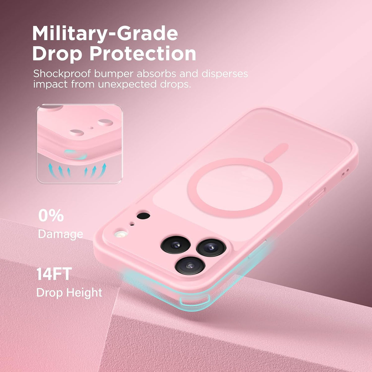 for iPhone 17 Pro Case, Compatible with MagSafe