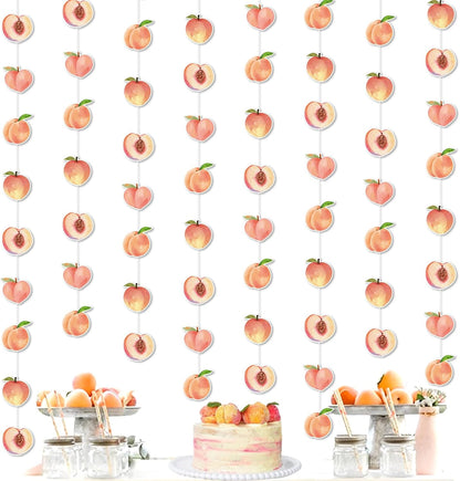 Peach Party Banner One Sweet Peach Birthday Decorations Streamers Hanging Decor 8Pcs Sweet As Peaches Party Decorations Peaches Birthday Wedding Fruit First Bday Baby Shower Decoration Girls