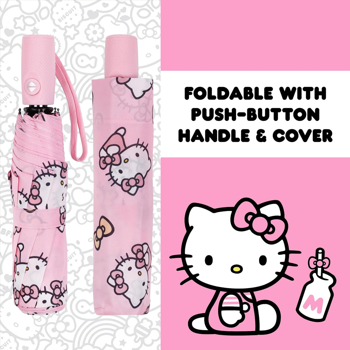 Hello Kitty Gradient Bow Umbrella, Pink