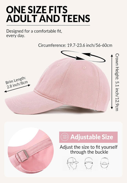 Women's Heart Embroidered Baseball Cap, Low-Profile Dad Hat