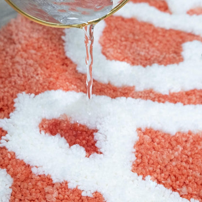 Peach Bath Mat Peachy Fruit Bathroom Rugs Clean Bath Mats for Kid's Room