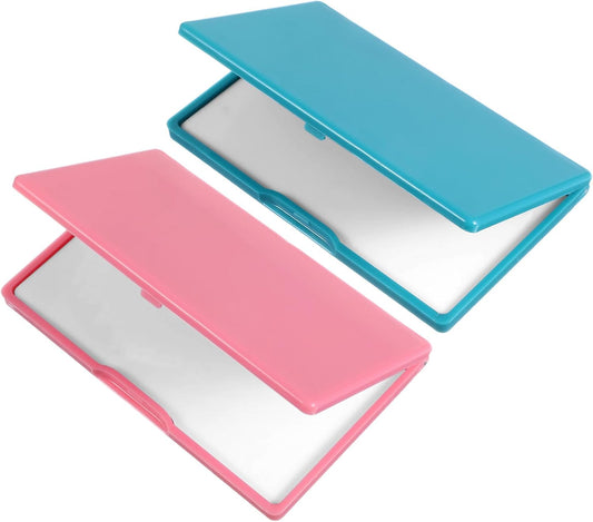 2 Pcs Magnetic Needle Case, Sewing Needle Holder Rectangle Magnetic Needles Holder Portable Sewing Needles Box Sewings Supplies for Pin Holders Organizer (Green & Pink)