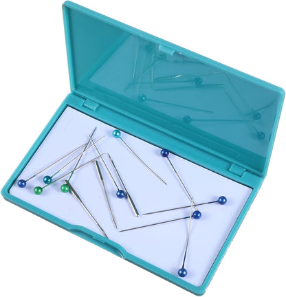 2 Pcs Magnetic Needle Case, Sewing Needle Holder Rectangle Magnetic Needles Holder Portable Sewing Needles Box Sewings Supplies for Pin Holders Organizer (Green & Pink)
