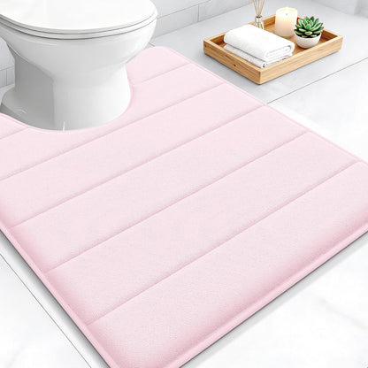 Memory Foam Toilet Rugs U Shaped 24x20, Super Soft and Absorbent