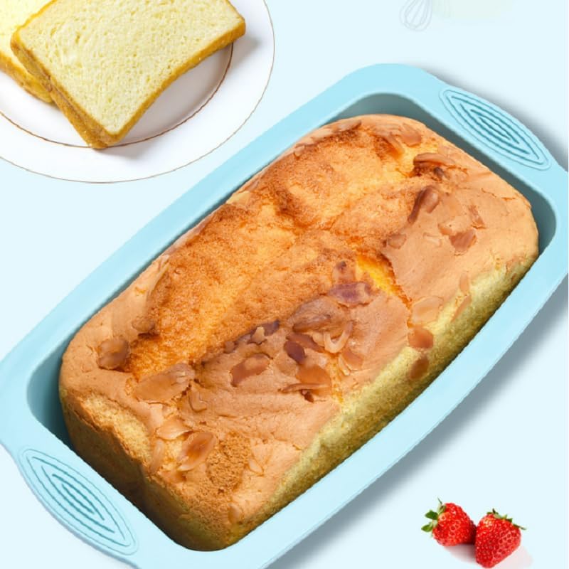 Silicone Cake Tins Toast Mold Rectangular Bread Mousse Silicone Mold Chocolate Baking Tool Baking Tray Silicone Cake Mold Light Pink
