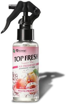 Treefog Mist Spray Air Fragrance Freshener Bottle, (White Peach Scented)