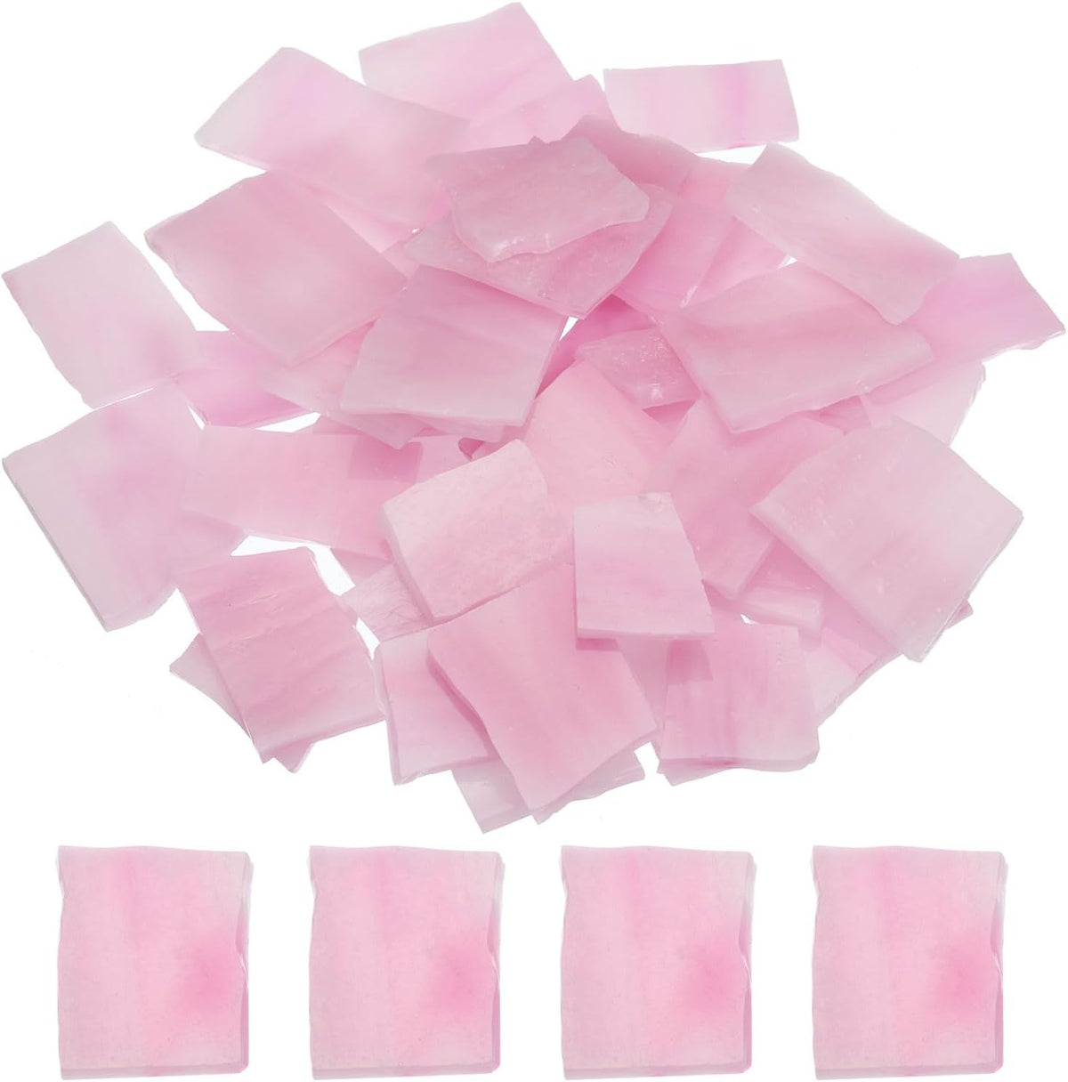200g Mosaic Tiles Irregular Glass Mosaic Tiles Pink