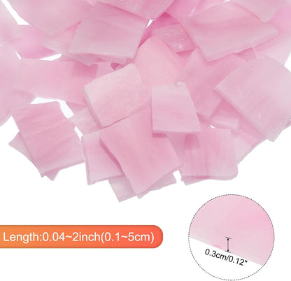 200g Mosaic Tiles Irregular Glass Mosaic Tiles Pink