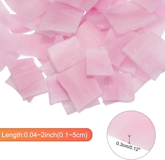 200g Mosaic Tiles Irregular Glass Mosaic Tiles Pink