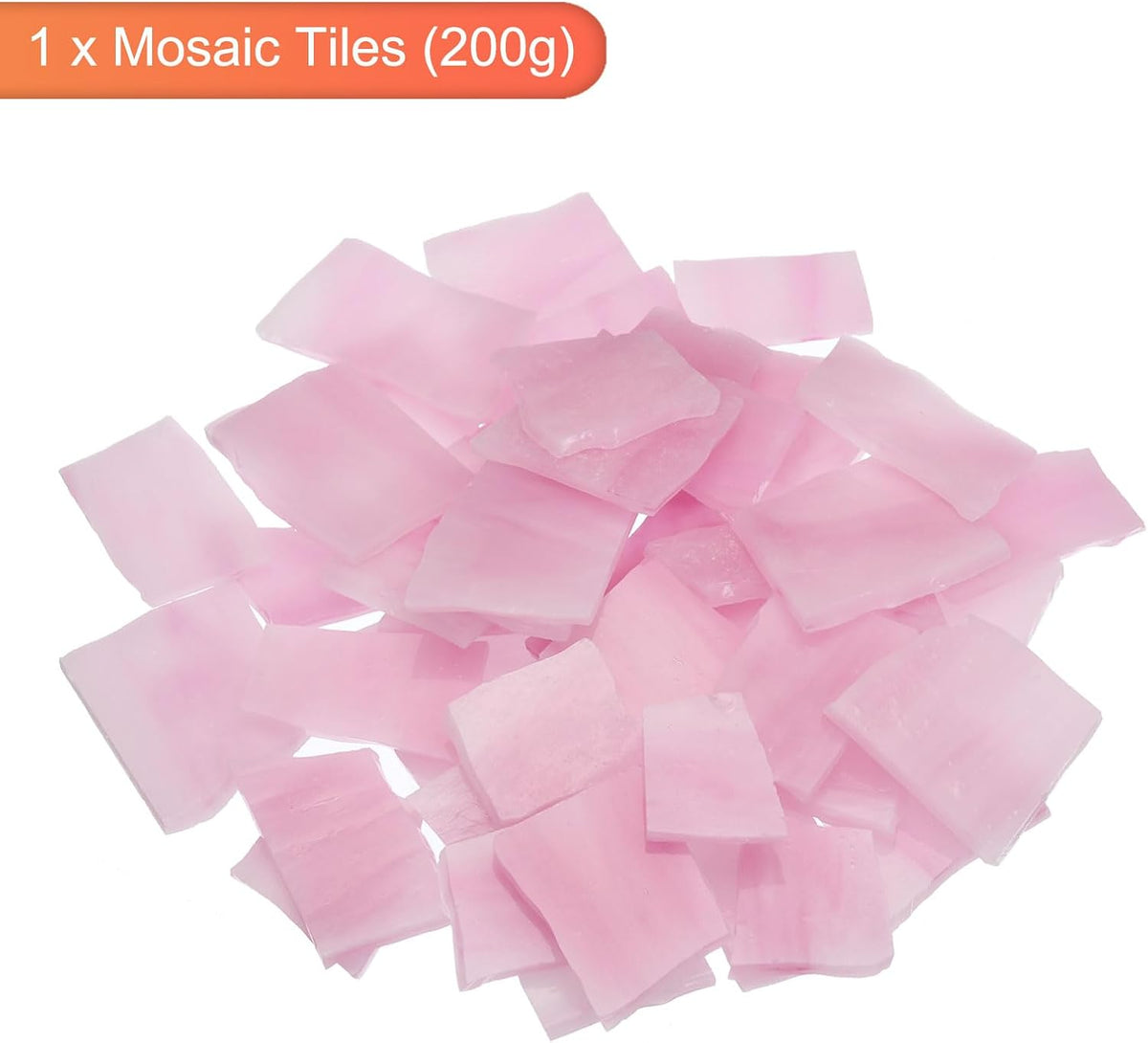 200g Mosaic Tiles Irregular Glass Mosaic Tiles Pink
