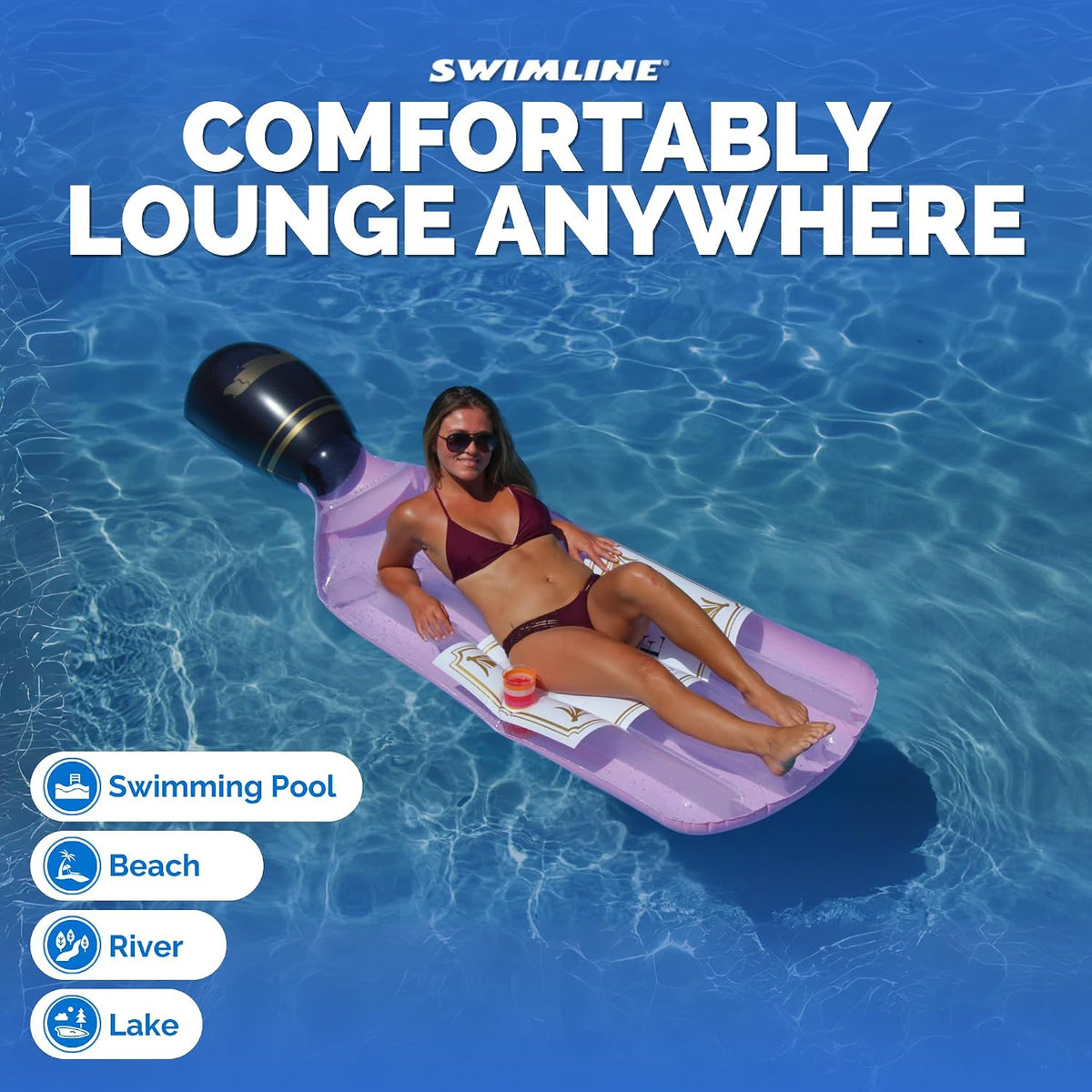 Inflatable Swimming Pool Float Lounger Raft Mattress
