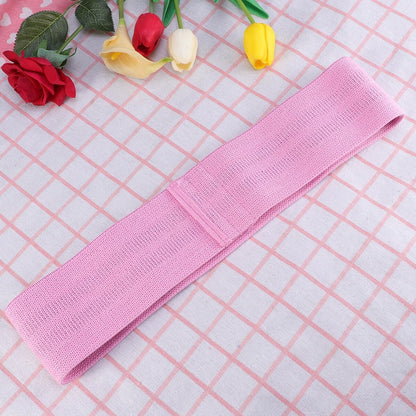 Women Hip Elastic Resistance Band for Squats and Leg Exercises Pink