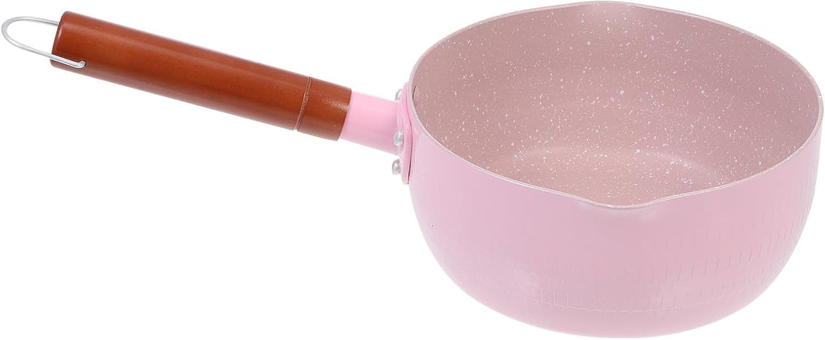 Pink 18cm Maifan Stone Milk Pot Food Cooking Saucepan Nonstick Complementary Food Pot for Stove Use