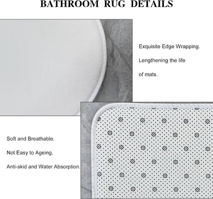 Pink Bow Girls Girly Coquette 4Pcs Bathroom Shower Curtain Set with Rugs