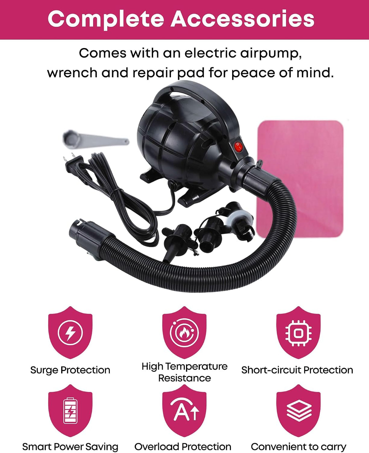 Air Barrel - Air Roller Gymnastics Barrel for Back Handspring Trainer, Air Tumble Mat with Pump for Gym Training/Yoga Balance Exercise/Cheerleading/Home and Outdoor Use