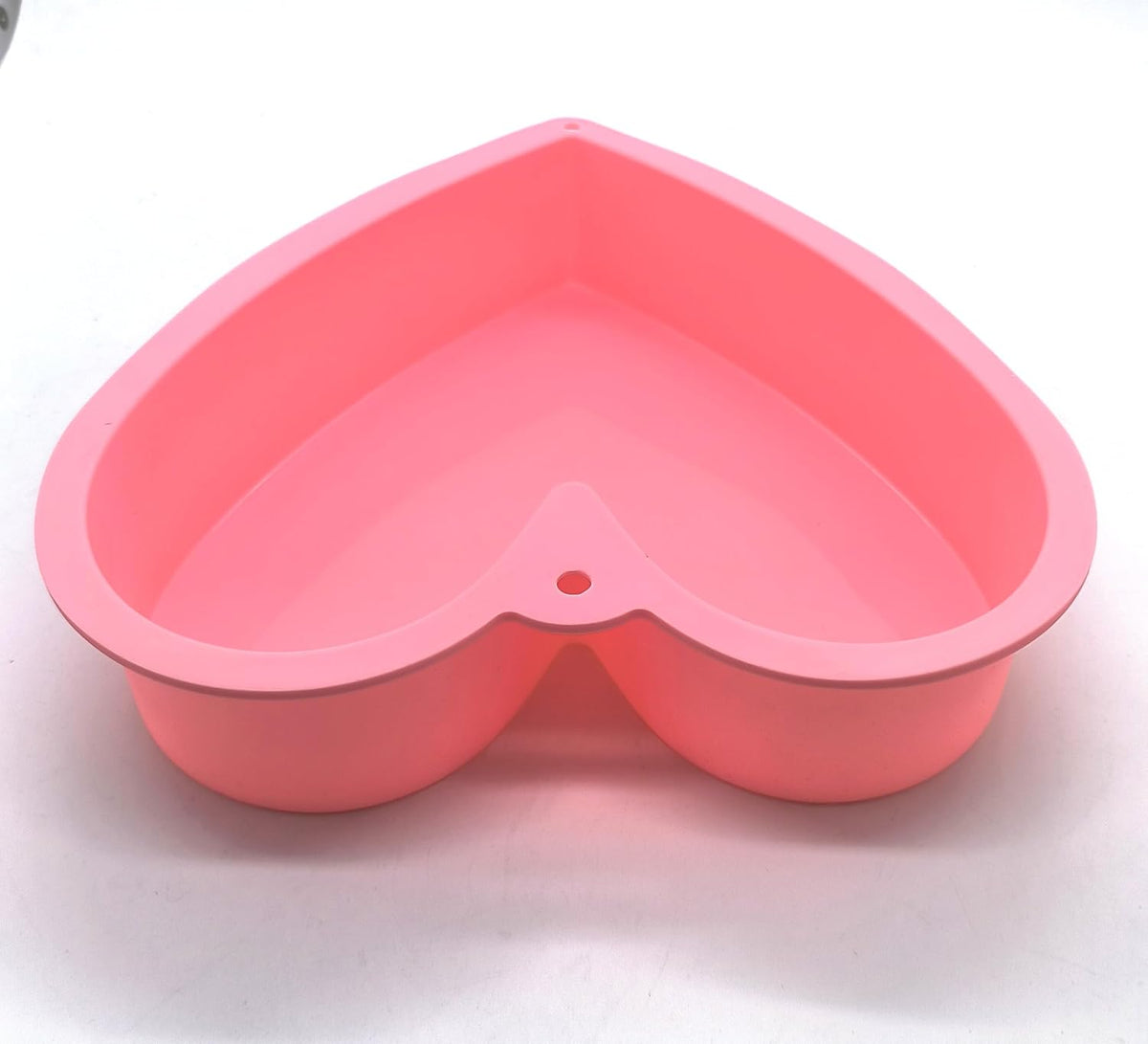 Nonstick Silicone Heart Cake Mold, Heart Cake Pan Set for Brownies, Food Grade Silicone, Nonstick Easy Clean, Freezer, Microwave and Oven Safe, Pink, 9 Inch
