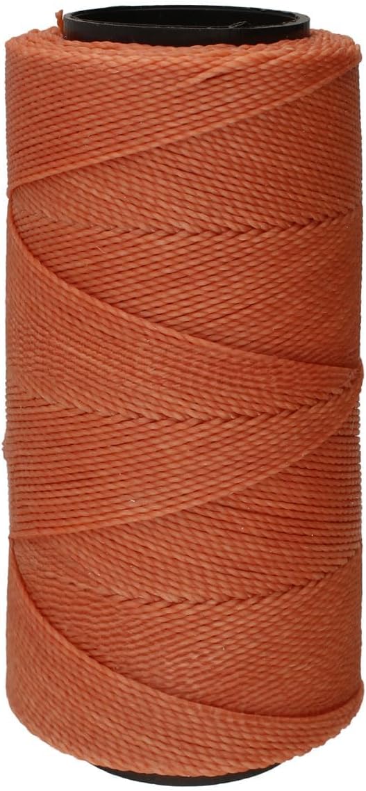 Knot It Waxed Polyester Cord – Peach Color – 0.7mm Diameter – Light Wax, 144 Meters (472 Feet) Per Spool – Make Jewelry, Macrame, Friendship Bracelets and DIY Crafts
