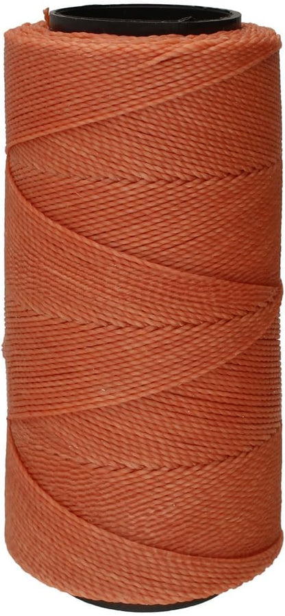 Knot It Waxed Polyester Cord – Peach Color – 0.7mm Diameter – Light Wax, 144 Meters (472 Feet) Per Spool – Make Jewelry, Macrame, Friendship Bracelets and DIY Crafts