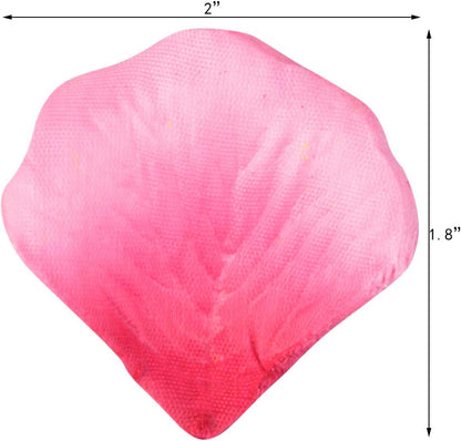 2000 PCS Silk Rose Petals Artificial Flower Petals for Wedding Flower Decoration. Pink and Rose Pink