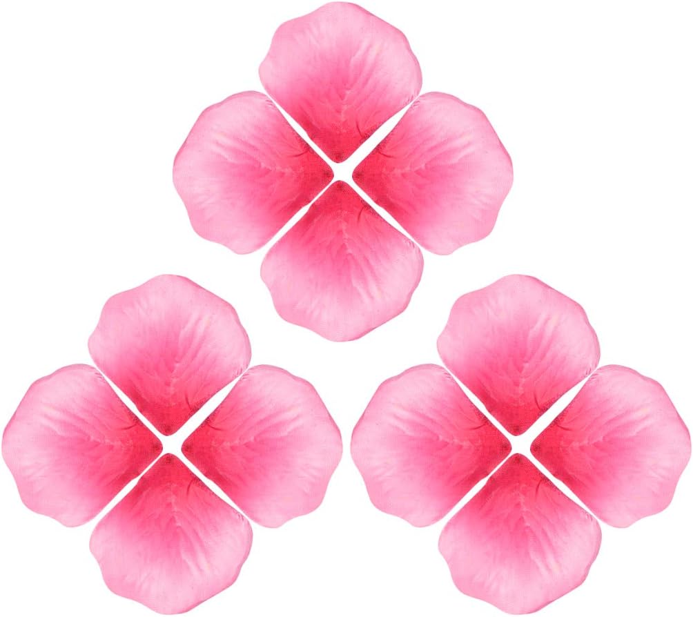 2000 PCS Silk Rose Petals Artificial Flower Petals for Wedding Flower Decoration. Pink and Rose Pink