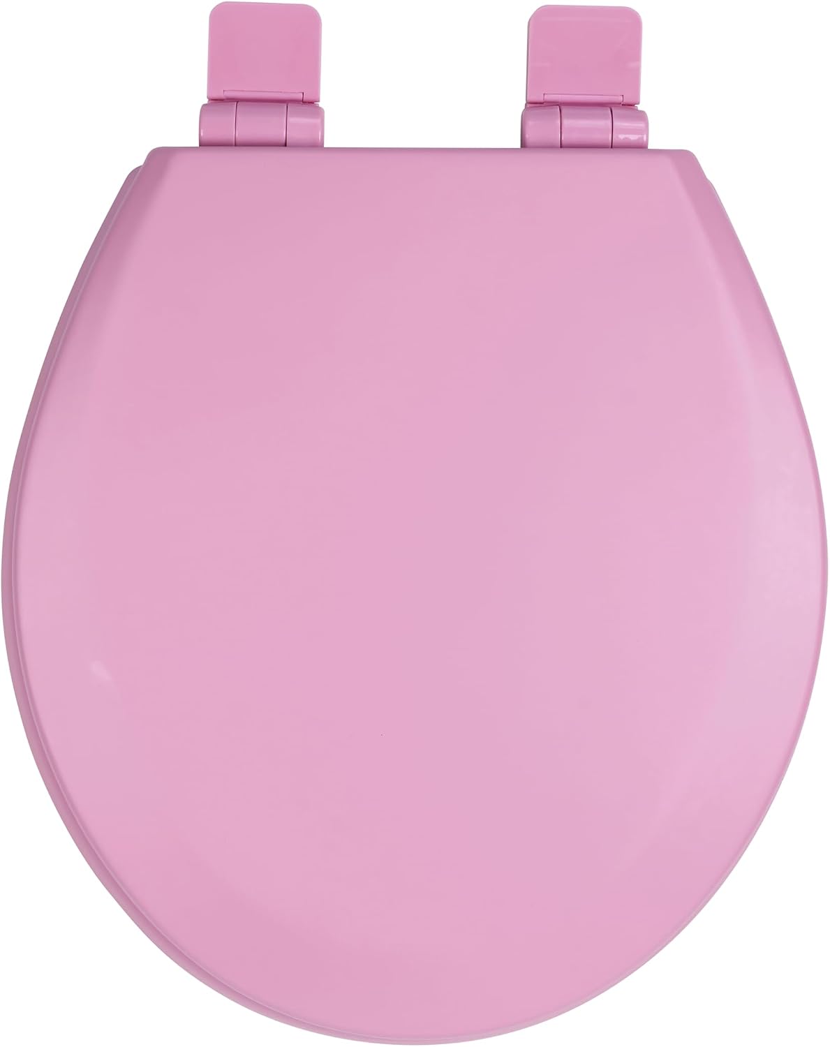 Toilet Seat, Slow Close, Soft Touch, Ultra-Smooth Matte Finish (No Orange-Peel Texture), Premium Moulded Wood, Quick Release, (Pink, Round)