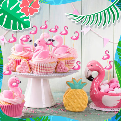 Flamingo Cocktail Picks, 600 Pcs 4.7 Inch Flamingo Style