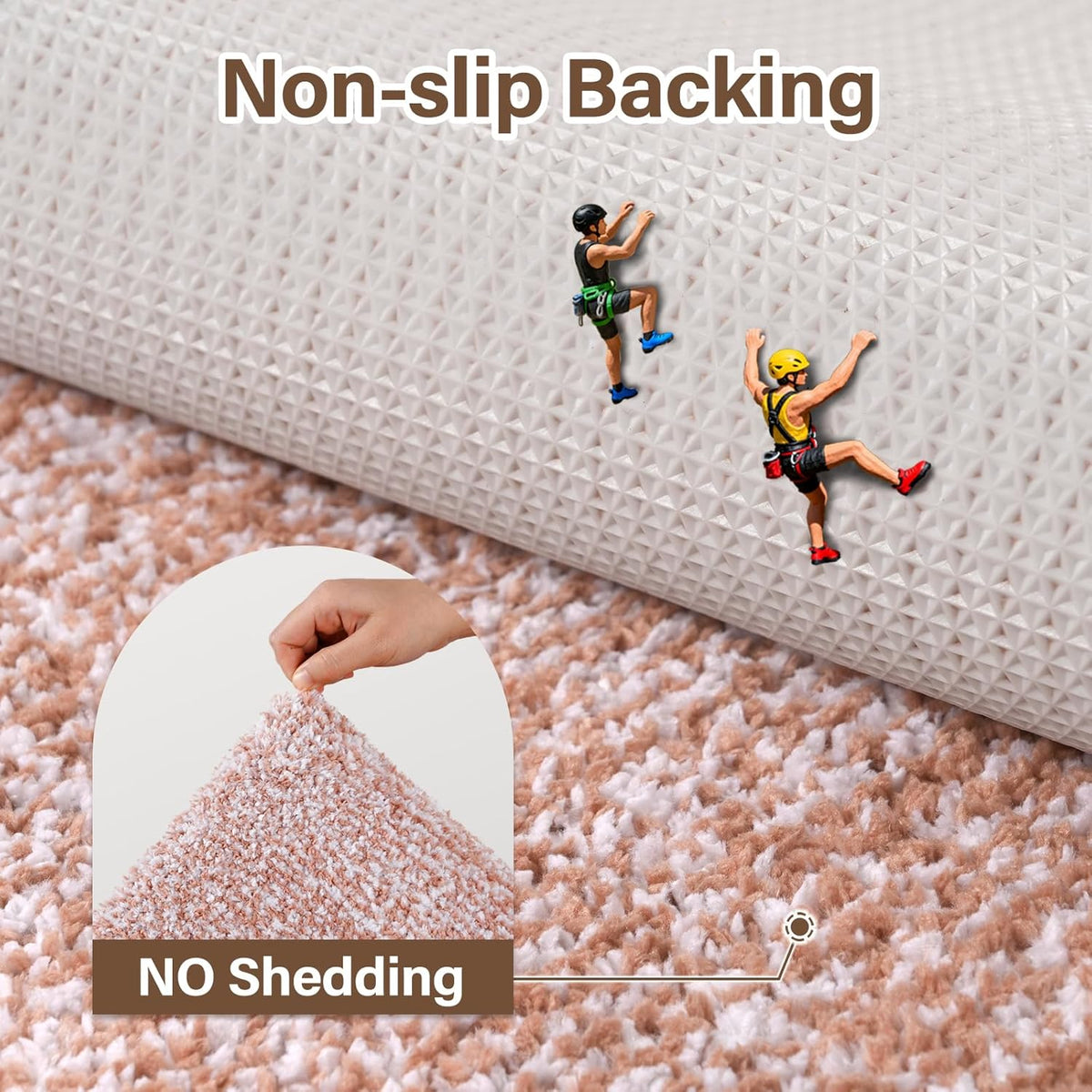 60x24 Long Bathroom Rugs Non Slip Washable, Soft Absorbent Bath Mat Pink