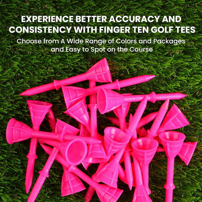 Unbreakable Plastic Golf Tees 3 1/4 Inch 20/40 Pack