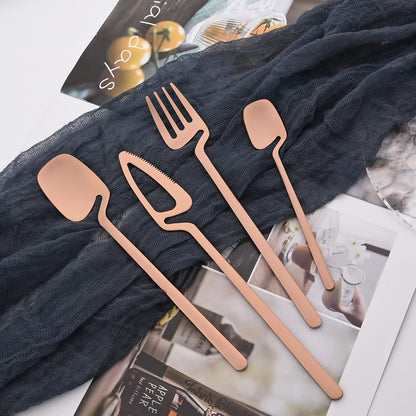 8-Piece Mini Teaspoons Set, Espresso Spoons Set, Small Spoons for Coffee Sugar Dessert Cake Ice Cream Antipasto, 5.35 inches Stainless Steel Spoons Set, Matte Finish (Rose Gold)