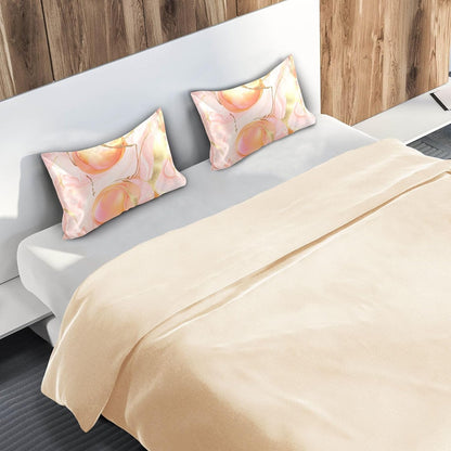 Satin Pillowcases for Hair and Skin Similar to Silk Pillow Cases Standard Size Anti Wrinkle Body Cooling Pillow Covers with Envelope Closure S Georgia Peachs Luxury Pink