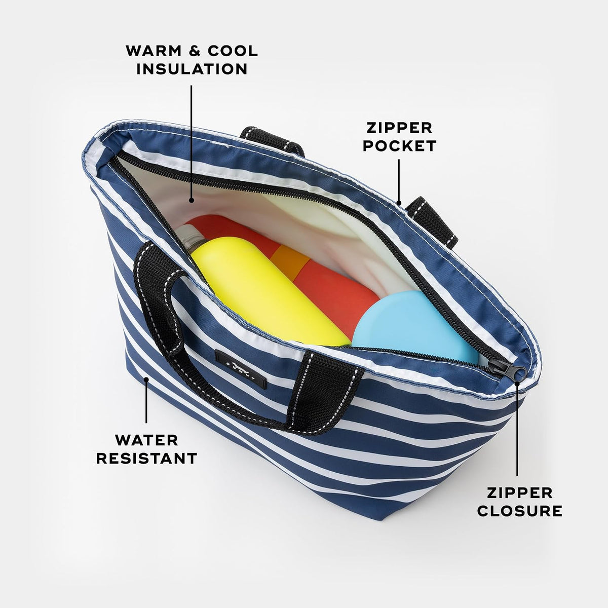 Nooner Insulated Lunch Box - Womens Soft Cooler - Fleetwood Black