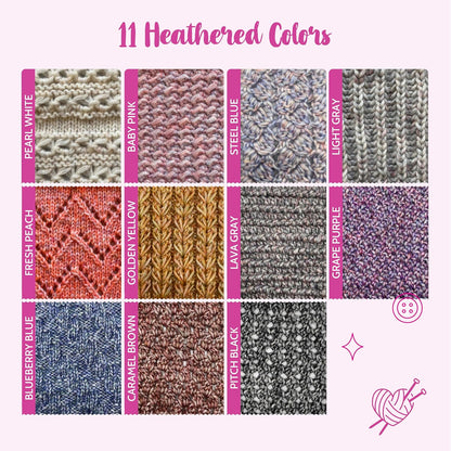 Cotton to The Core Worsted Weight Yarn for Crocheting, 3-Pack (654Yds / 300G), Free Patterns, Beginners Friendly - Soft Cotton Yarn for Knitting - #4 Medium Worsted Weight - Fresh Peach